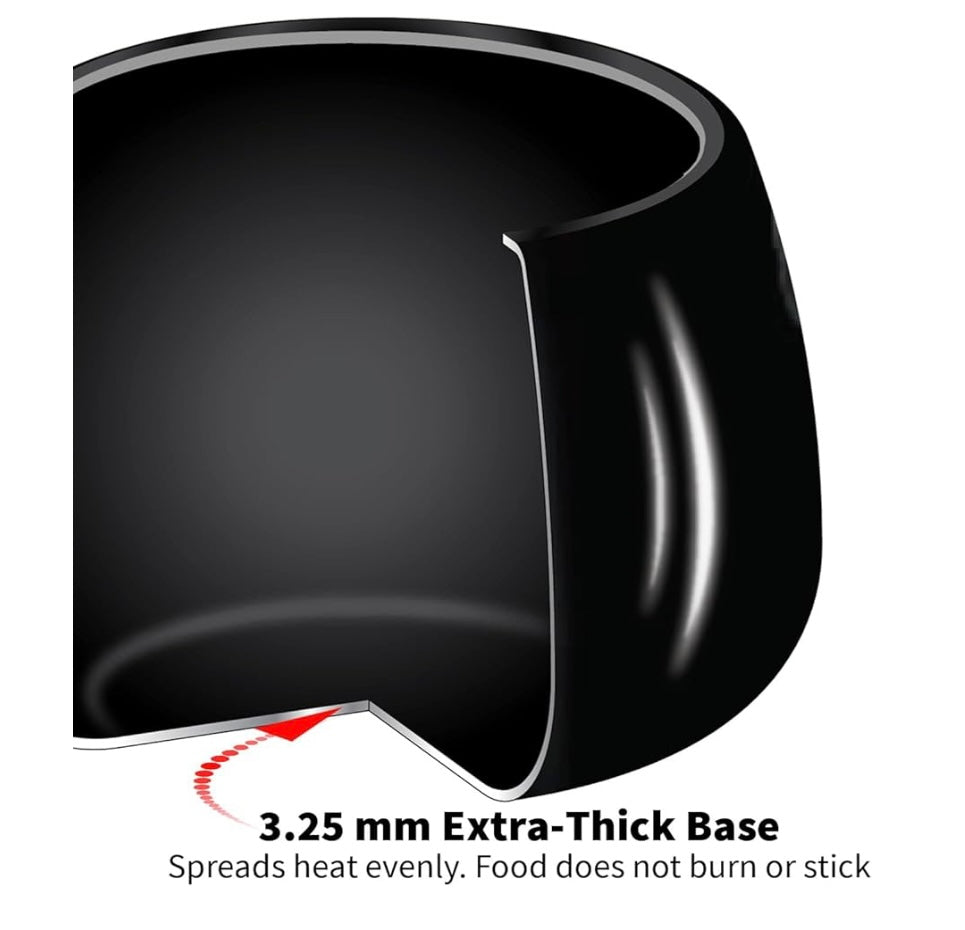 Hawkins 4 Litre Contura Black Pressure Cooker, Hard Anodised Inner Lid Cooker, Handi Cooker, Black (Cb40), 4 Liter