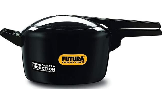 Hawkins Futura 5 Litre Pressure Cooker, Hard Anodised Inner Lid Pressure Cooker, Induction Cooker, Pan Cooker, Black (Ifp50), 5 Liter