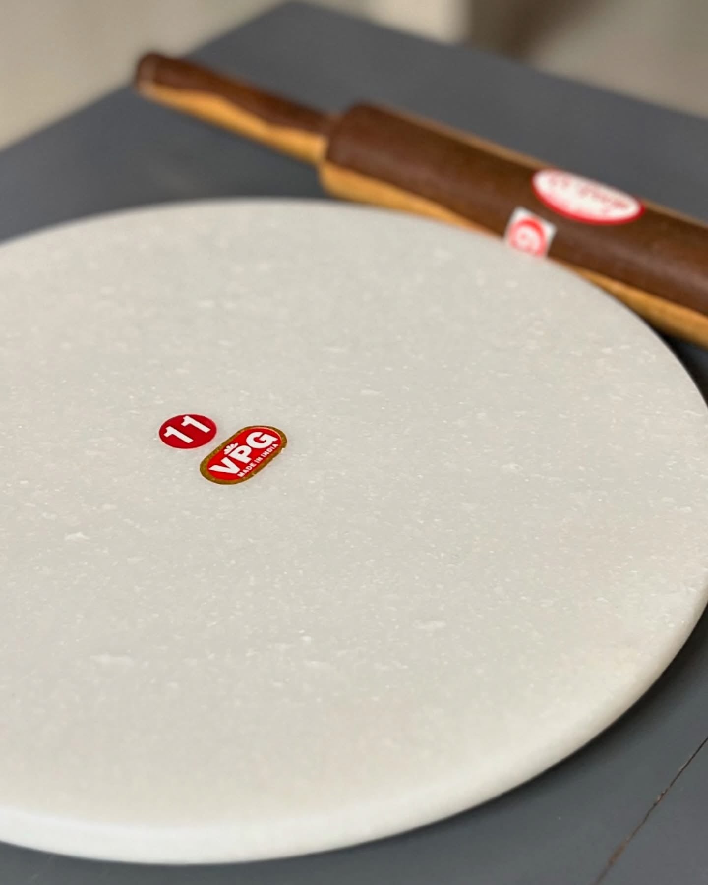 White Marble Chakla with belan