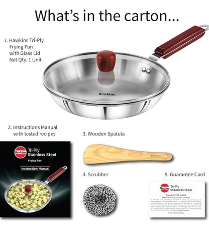 Hawkins Tri ply Frying Pan 24 Cm