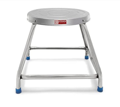 Stainless Steel Round Stool, (l*b*h - 12 * 12 * 12 inch) 12 Inches - 32 CMs