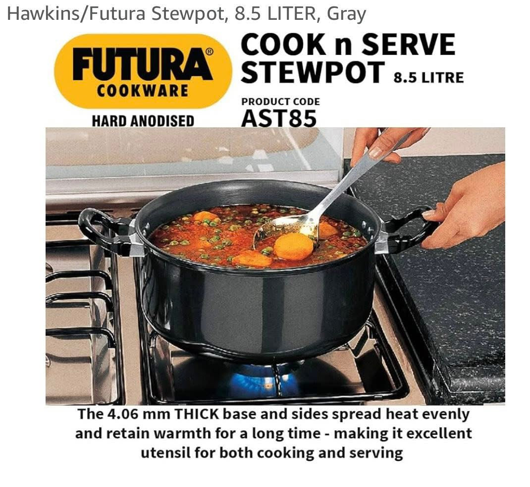 Hawkins/Futura Stewpot, 8.5 LITER, Gray