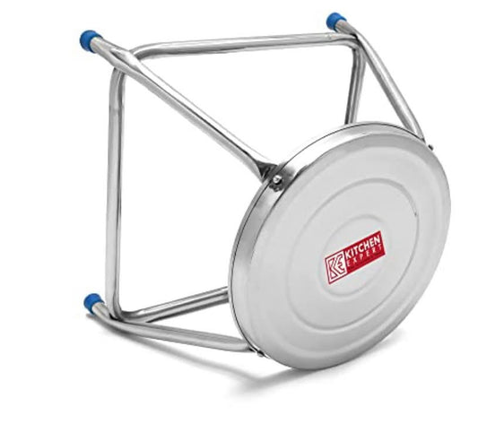 Stainless Steel Round Stool, (l*b*h - 12 * 12 * 12 inch) 12 Inches - 32 CMs
